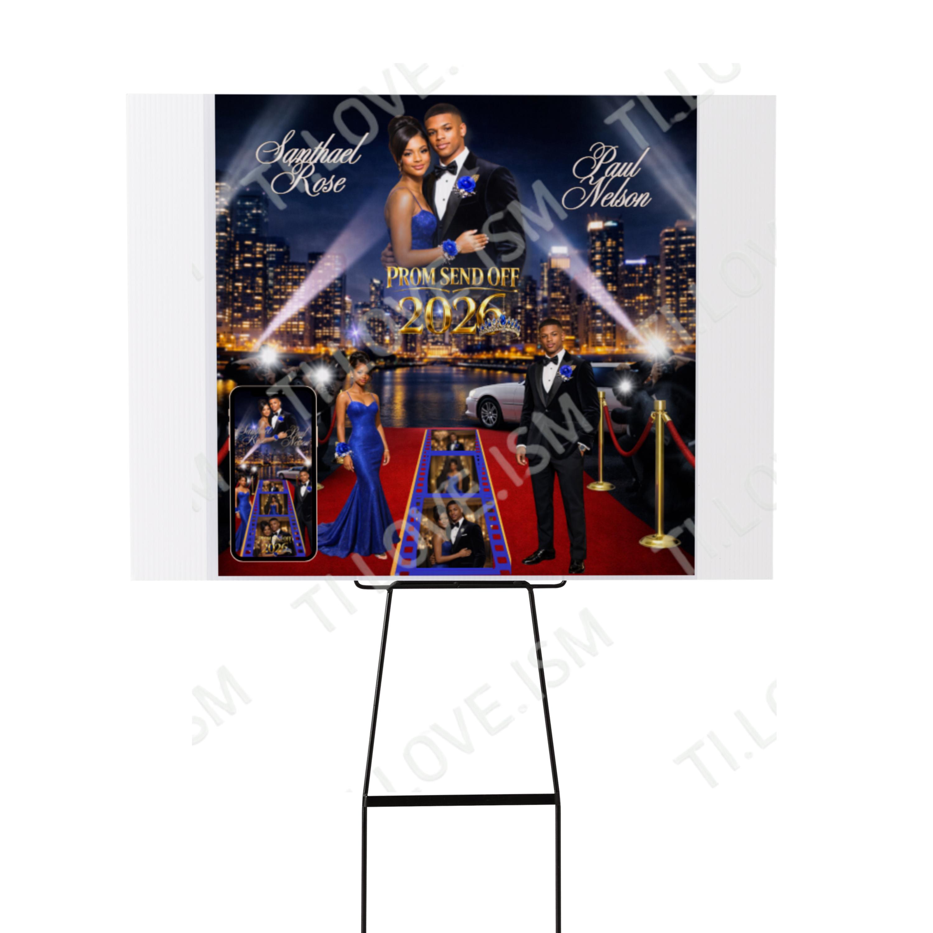 Prom Send off Backdrop 2026, Red Carpet Photo Booth Template (digital ...