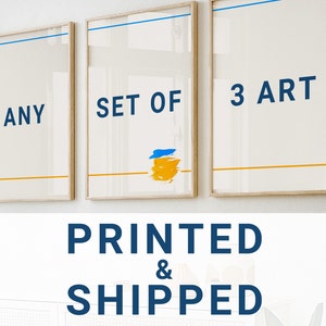 Any set of 3 prints printed and shipped by Blue Yellow Gallery