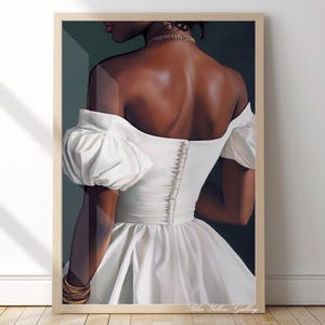 Black woman wall art print. Vintage black girl portrait wall art, Abstract people art, African american wall art, afrocentric room decor.