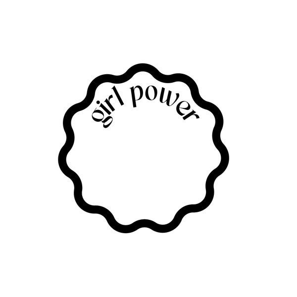 Girl Power | Galentine's Day Coaster PNG | Cricut Cutting File