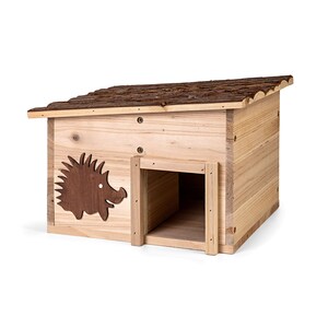 CULT at home hedgehog house kit to build yourself - hedgehog hotel - hedgehog building 34x28x22 cm