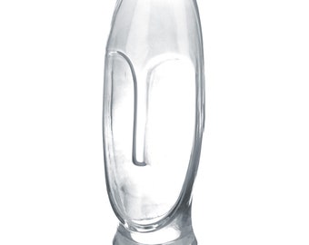 GILDE Vase Moai - grau - H. 30cm x D. 11cm