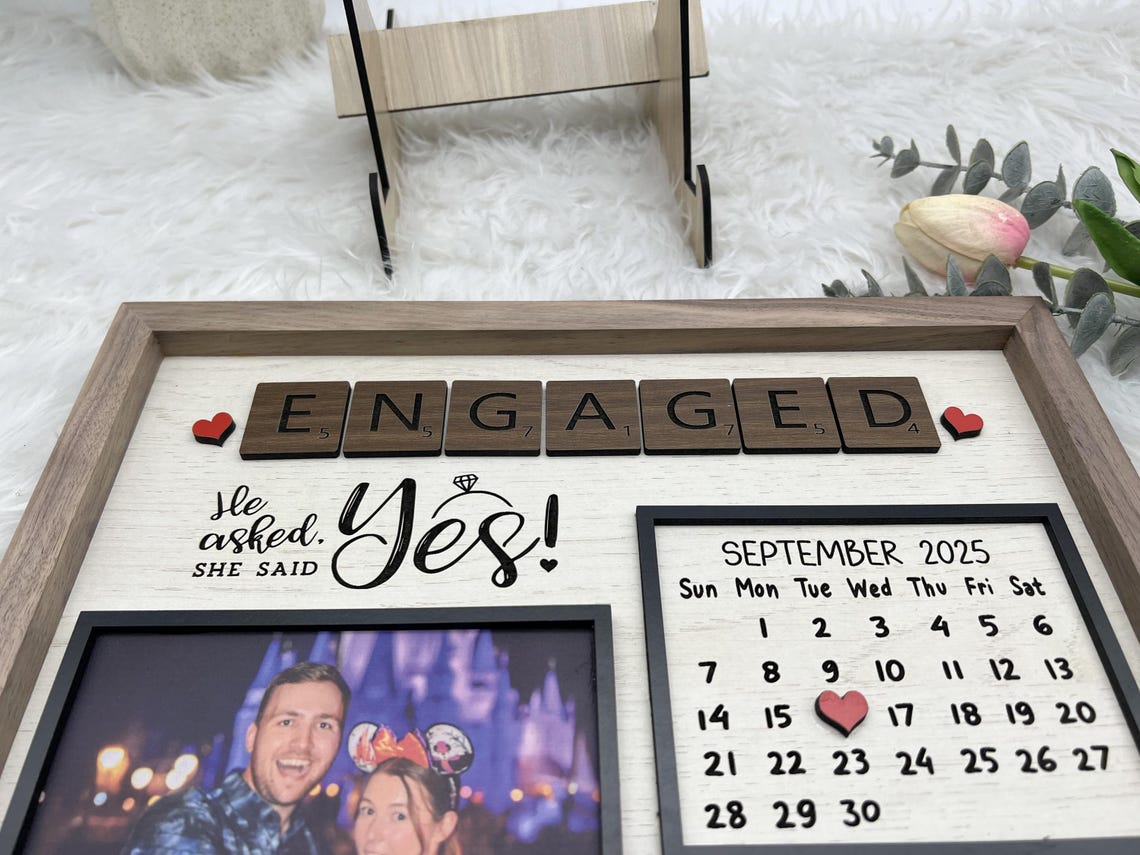 Custom Location Photo Frame | Personalized Map, Engagement Gift - Etsy