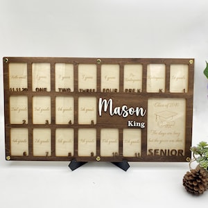 Personalized School Photo Frame: Kindergarten to Graduation, Senior Picture Gift