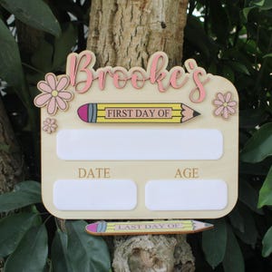 Custom First Day of School Sign: Reusable Photo Prop