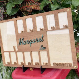 School Years Photo Frame, Pre K to Graduation School Picture Frame ...