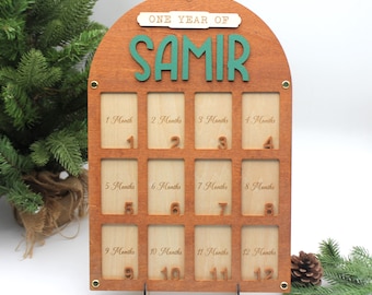 Personalized School Years Photo Frame: Pre-K to Graduation Picture Display