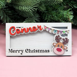 Personalized Christmas Money Holder: Engraved Plywood Gift