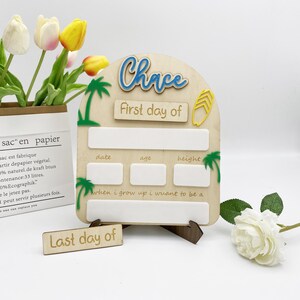First Day of School Sign, Back to School Sign,Personalized School Sign,Kindergarten First Day of School Sign, First and Last Day School Sign