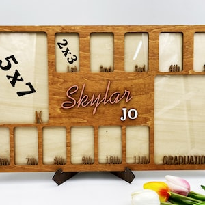 School Years Photo Frame, Pre K to Graduation School Picture Frame ...