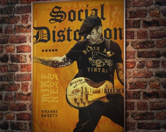 Social Distortion Art Print, Social Distortion Poster, Mike