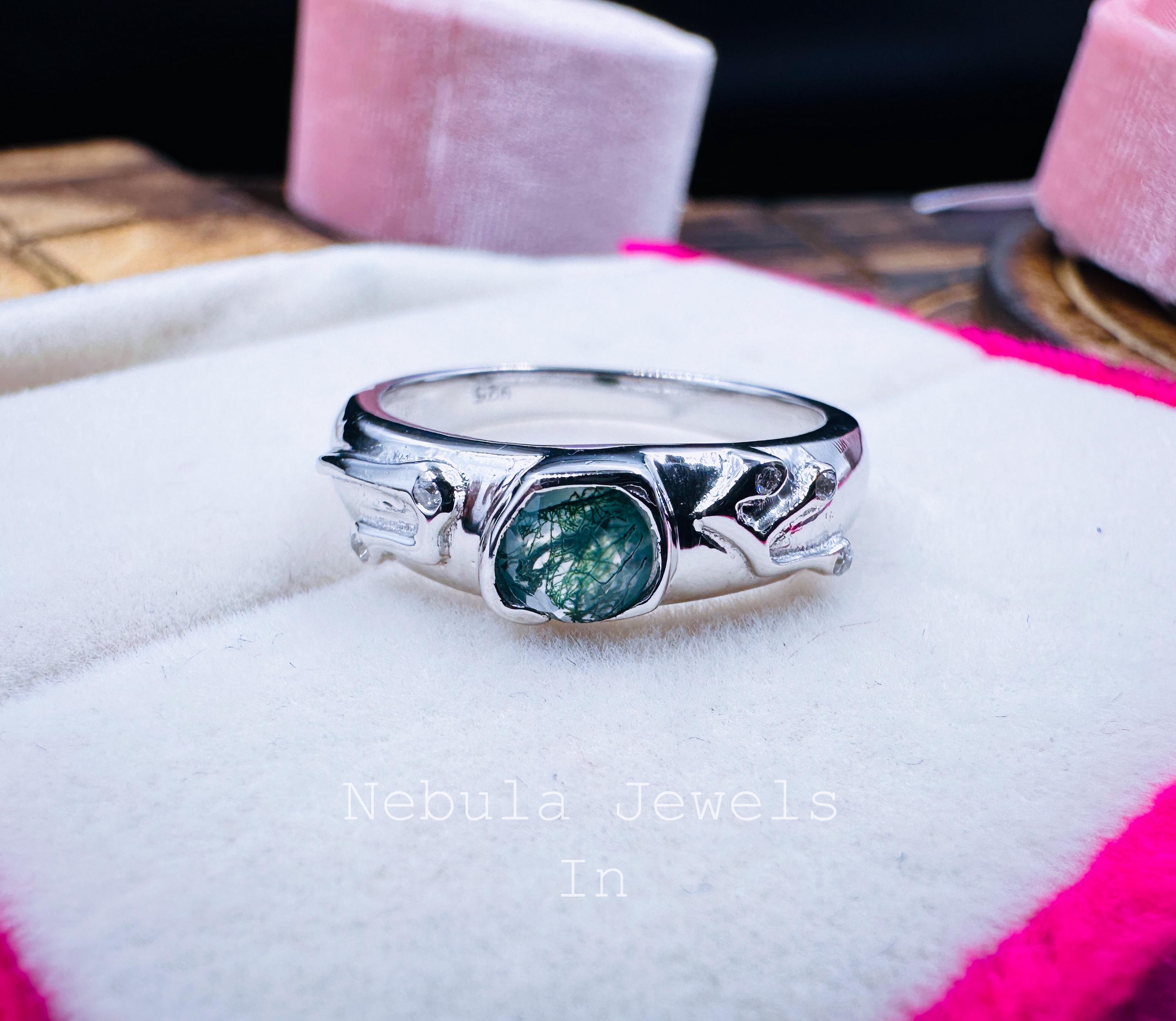 【17号】CTHY LUXURY MATERIAL ALL STONE RING Zelda Hylian Shield Ring • 14k Gold Moss Agate Gamer Ring - Etsy