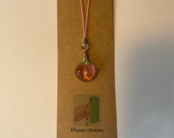 Peach Phone Charm