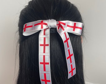 England Hair Bow Clips