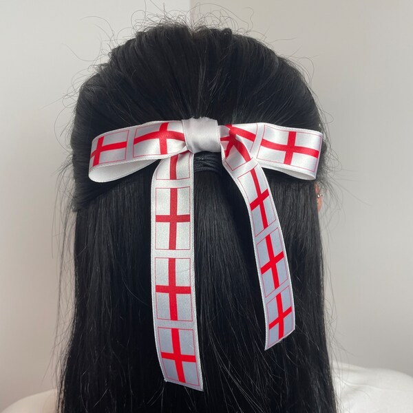 England Hair Bow Clips