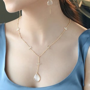 Kristallen druppelketting: elegante, minimalistische sieraden voor elke dag