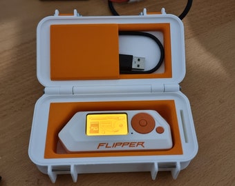 3d printed Flipper Zero pelican style case