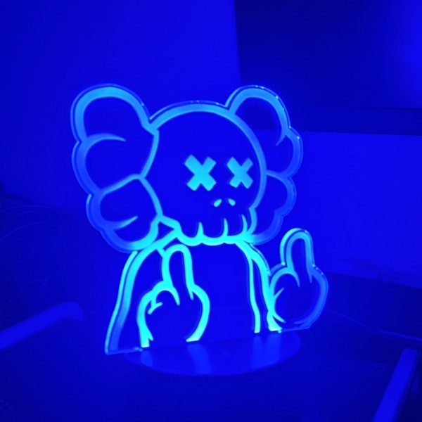 Enseigne LED RVB KAWS