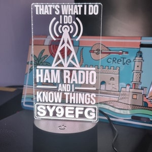 Insegna LED RGB Personalizzata per radioamatori