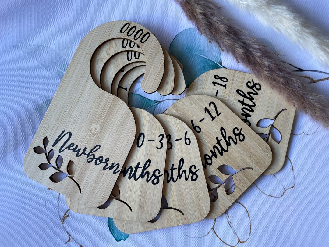 Baby Bamboo Wardrobe Dividers Nursery Nursery Decor Newborn Etsy