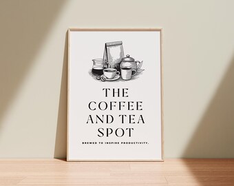 アンティーク　ポスター　Tea Coffee アンティーク ポスター Tea Coffee レトロなポスター,コーヒー