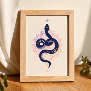 Kundalini Snake Chakra Art: Spiritual Yoga Decor (Digital Download)