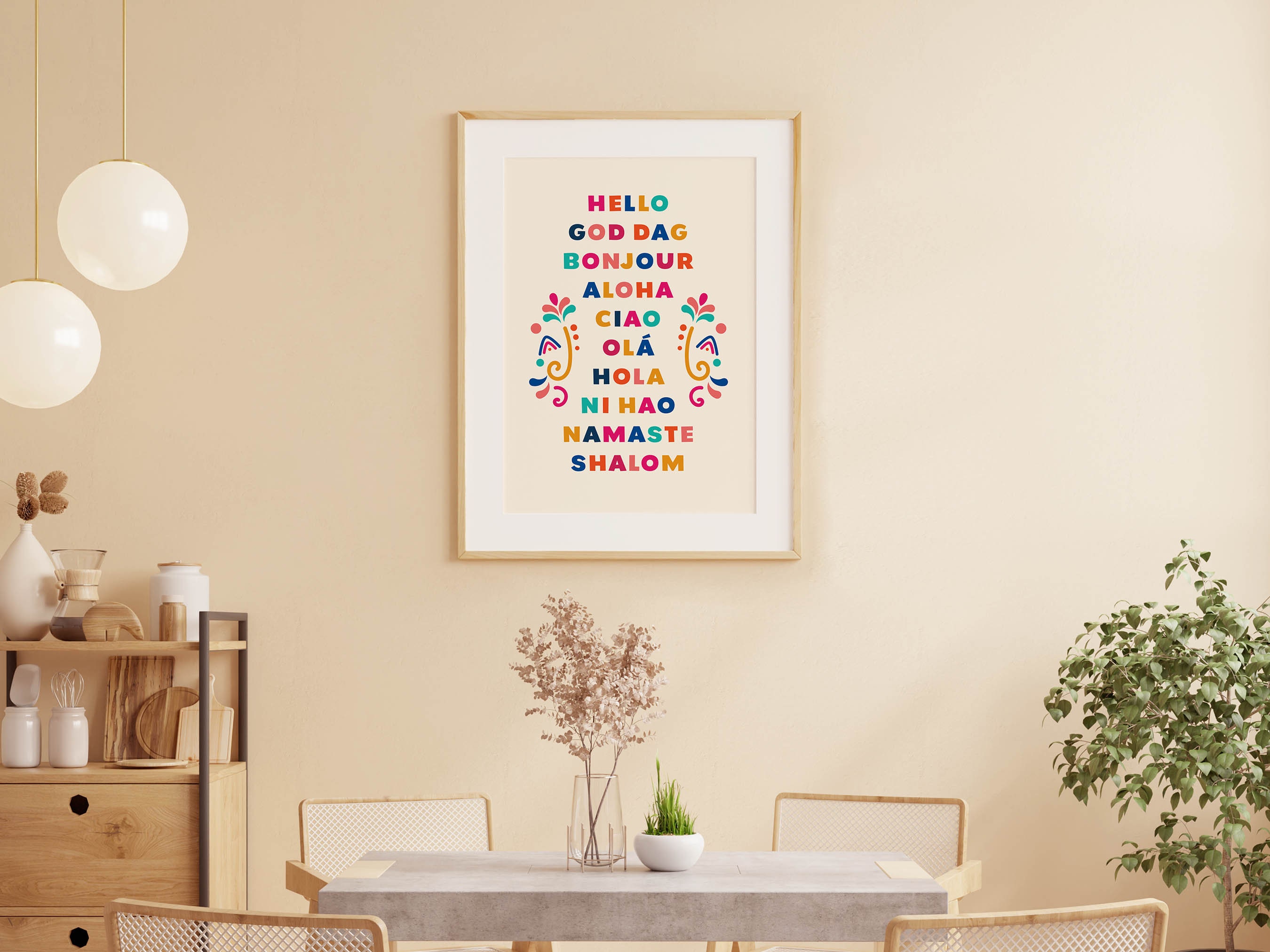 Educational Classroom Printable: Hello in Different Language Poster ...