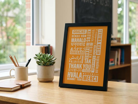 Thank You in Different Languages Printable | Multilingual