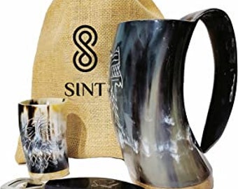 Handmade Viking Drinking Horn Mug