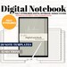 Digital Notebook With Hyperlinks, Goodnotes Templates Minimalist Design ...