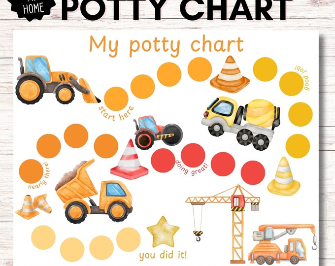 Potty Training Chart for Toddlers Reward Chart for Toilet Training ...