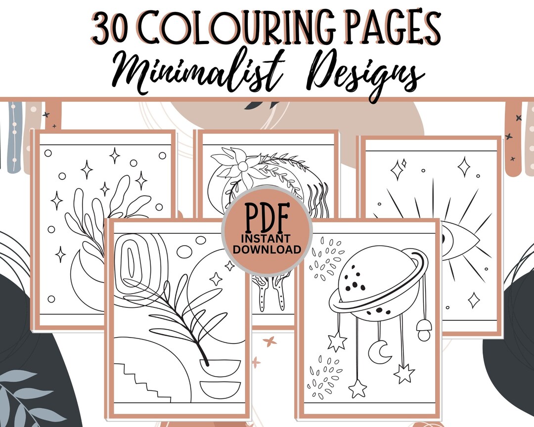 Boho Colouring Pages for Adults Printable Activity Book Gift for Women ...