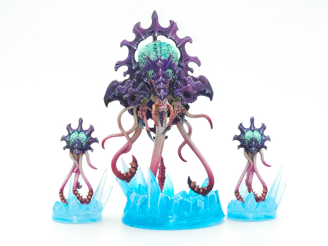 Neurotyrant Tyranid Neurotyrant X1 Neuroloids X2 - Warhammer 40k Miniature *painted ...