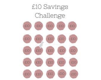 Savings challenge, Digital, Printable