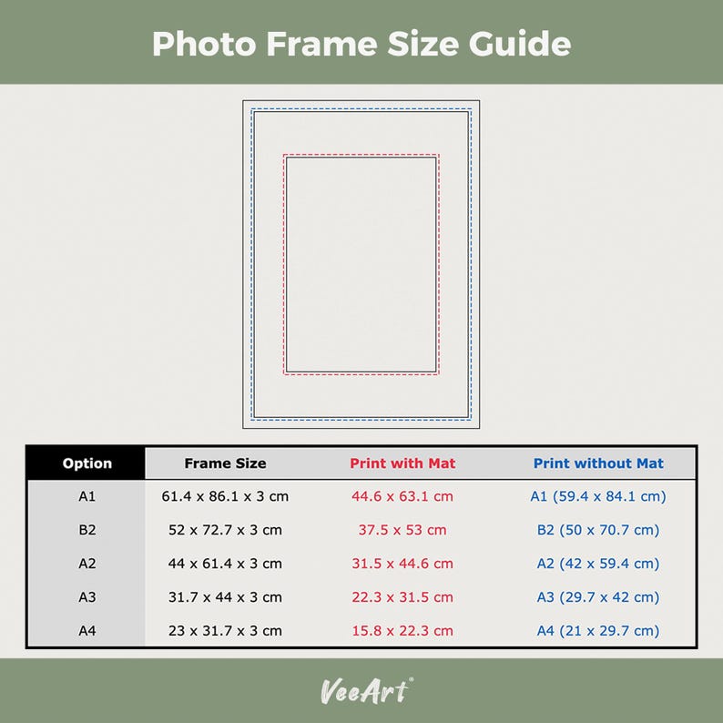 A1 Wooden Picture Frames, Solid Sapele Wood, Handmade Luxury Design, 3D Mat Profile, Elegant Document Frame, Australian Natural Colour image 4