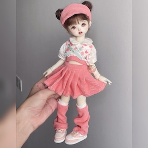 YOSD doll 1/6 doll clothes set-30CM BJD clothing Suit full set-5 pcs Bjd Outifts for Littlefee-Doll Accessories-Fashing Doll outfits