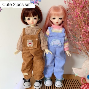 YOSD doll 1/6 doll clothes set-BJD clothing Suit 2pcs-Bjd Outifts for Littlefee-Doll Accessories-Fashing Doll outfits