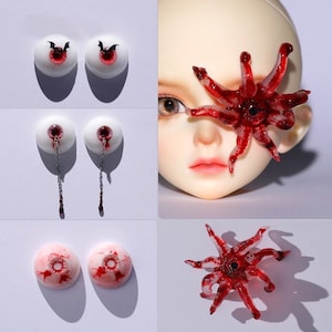 4colors 1/3 1/4 1/6 Bjd Eyes-Halloween Realistic Doll Eyes 14mm 16mm-Safety Eyes-Resin Craft Eyes for Dolls Acessories-BJD Small Normal iris