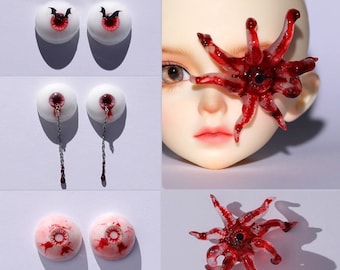 4colors 1/3 1/4 1/6 Bjd Eyes-Halloween Realistic Doll Eyes 14mm 16mm-Safety Eyes-Resin Craft Eyes for Dolls Acessories-BJD Small Normal iris