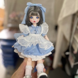 Full set-YOSD doll 1/6(30cm) doll with clothing suit-YOSD doll clothes set-BJD clothing Suit-Bjd Outifts for Littlefee-doll with makeup