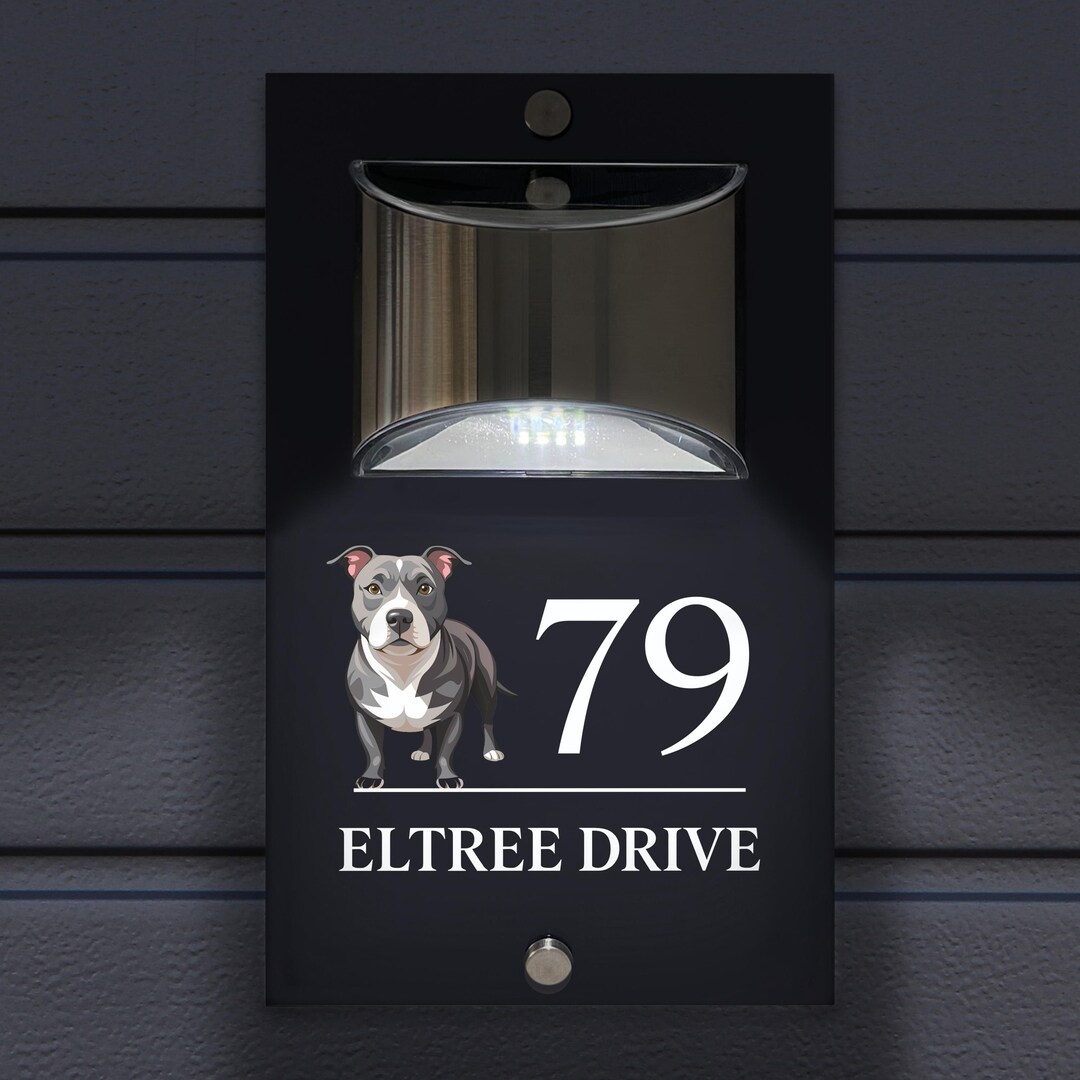 Rectangle House Number & Street Name Signs / Plaques, Custom Colours