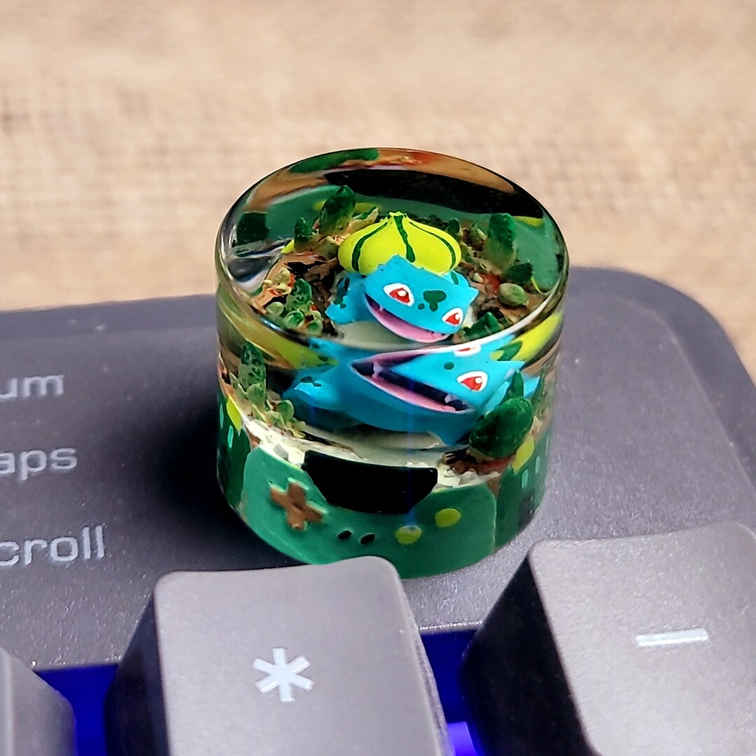 Pokemon Knob for Keyboard, Bulbasaur Resin Keyboard Knob, Custom Knob
