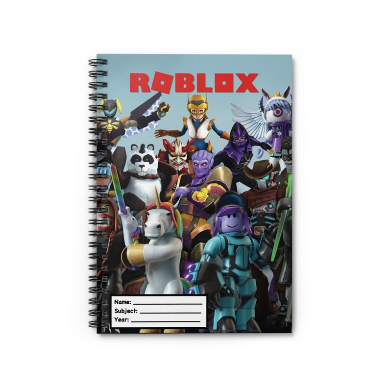 Roblox Kids School Notebook - Etsy