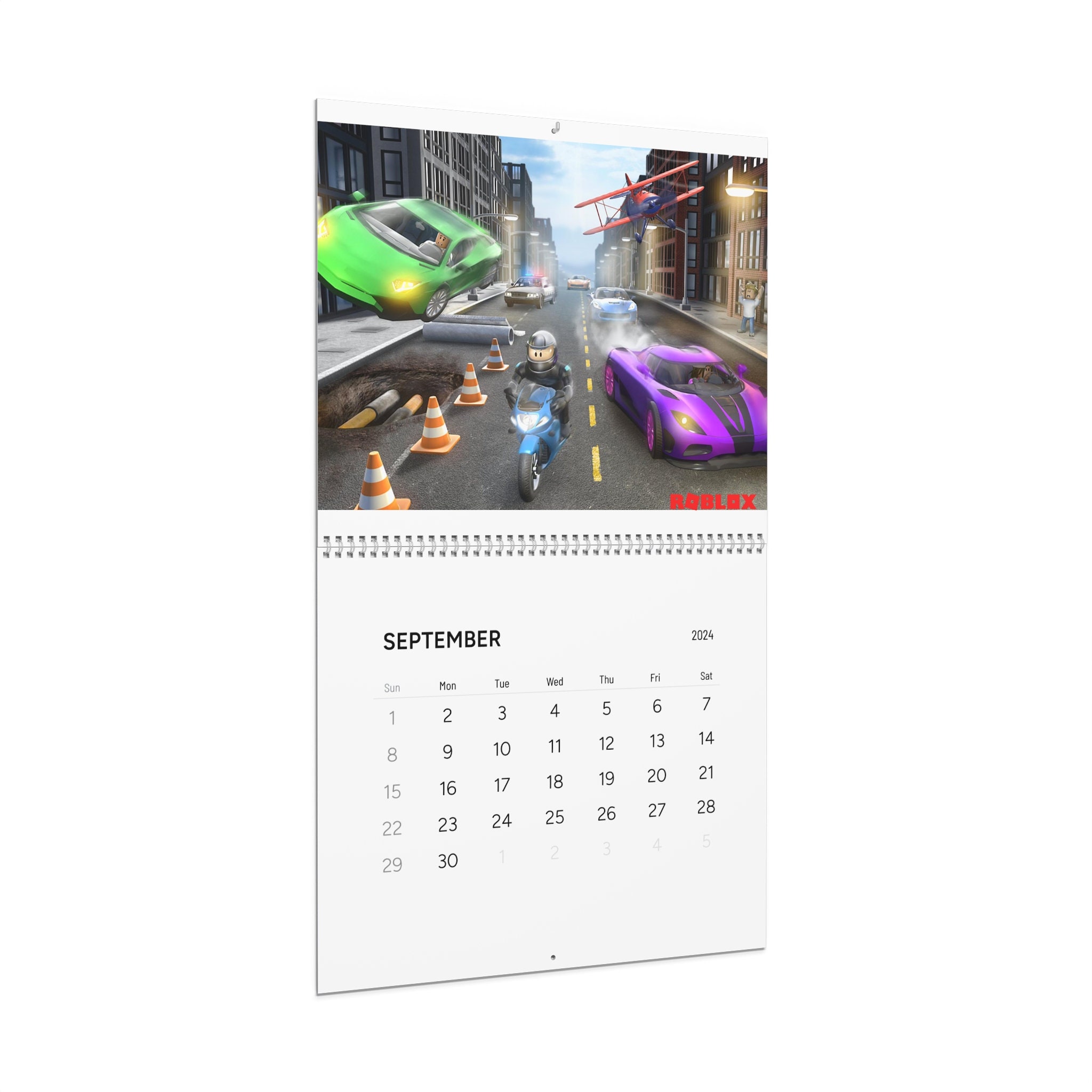 Kids Roblox Wall Calendar 2024 - Etsy