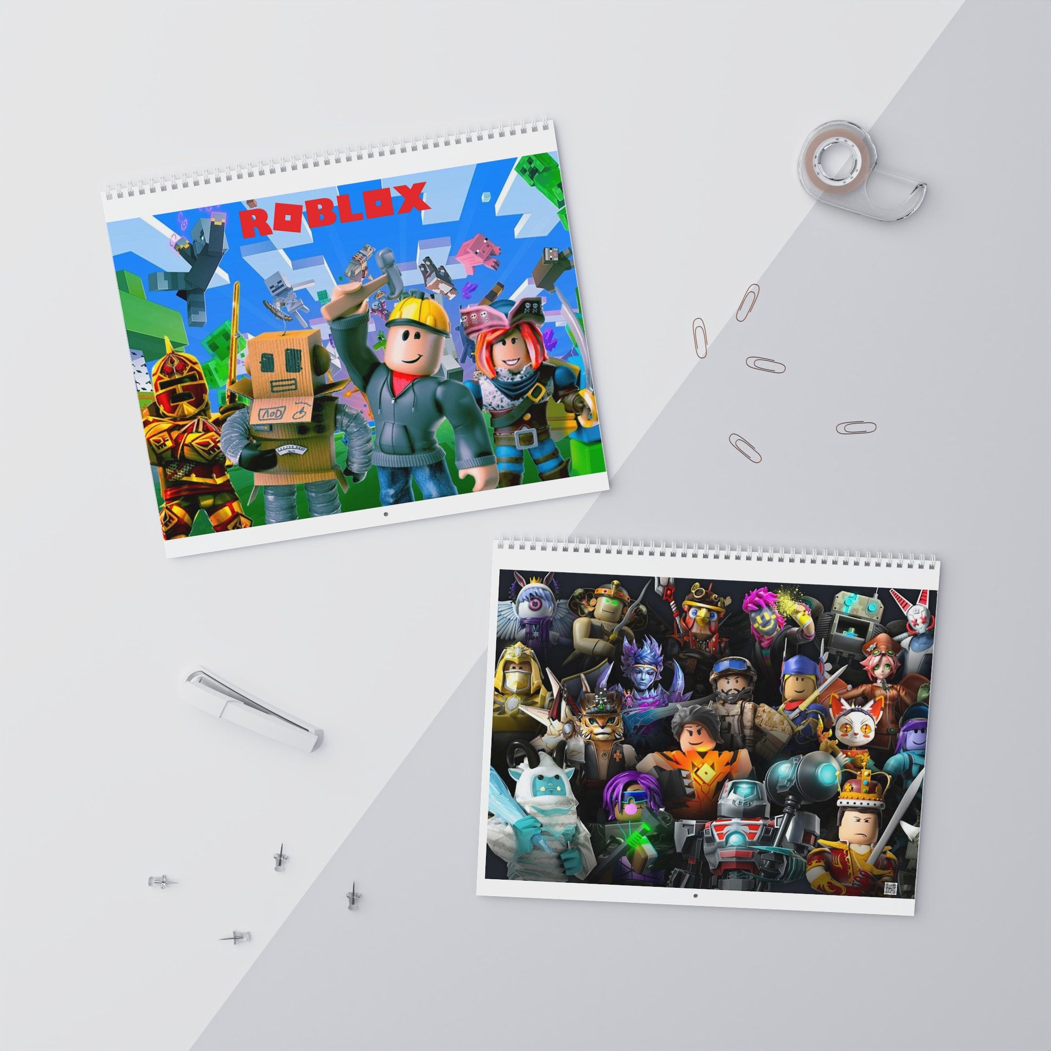 Kids Roblox Wall Calendar 2024 - Etsy