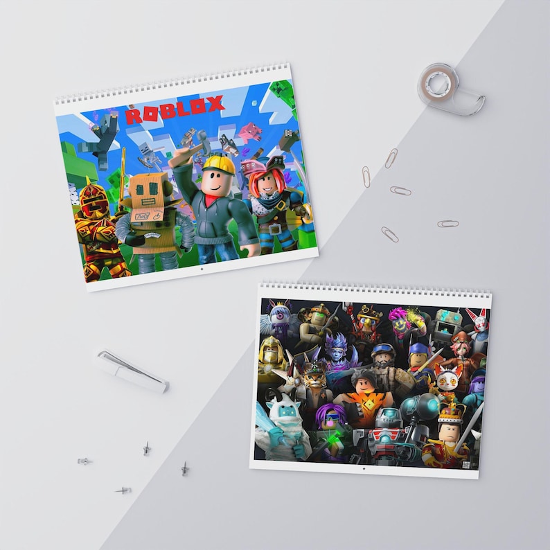 Kids Roblox Wall Calendar (2025) Etsy