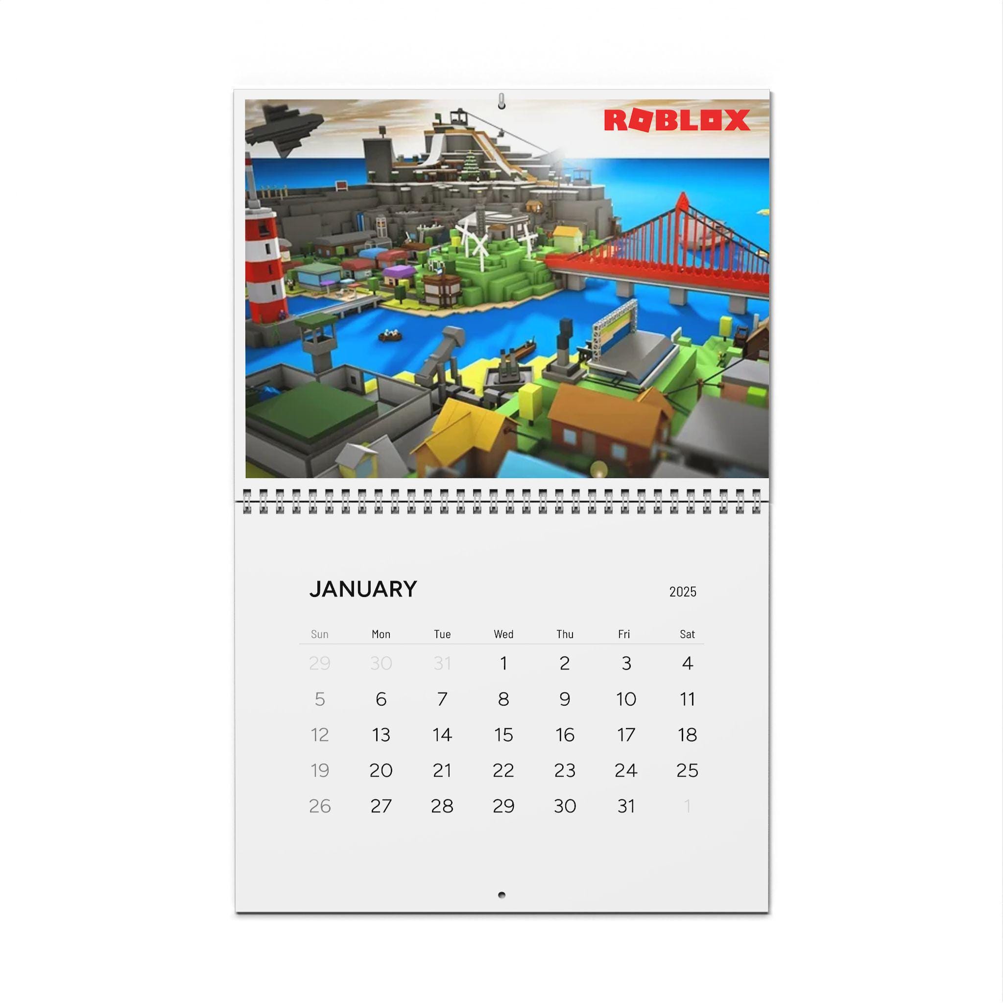 Kids Roblox Wall Calendar (2025) Etsy