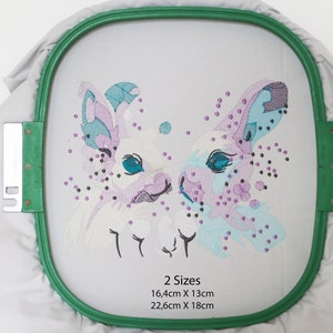 Embroidery file rabbits | Easter | Easter | Easter Bunny | Bunny |Instant Download| 2 sizes | 10 colors | Easter Embroidery | Easter Bunny