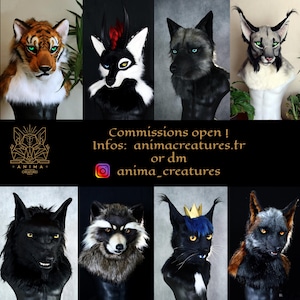 Commissions Open !- Realistic fursuit Mini Partial commissions fursuits
