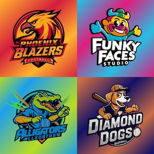 Logo Stickers, Custom Mascot Logo Design, Gaming Logo for e-sports, Custom Logo, Professional Graphic Designer, Modern Company Logo Creator,